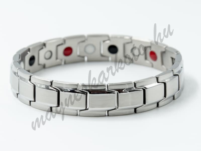 Mágneses férfi karkötő orvosi acélból - Nathan